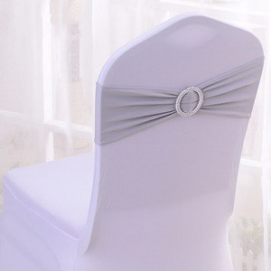 50 db/tétel Elasztikus Lycra Stretch Bow Spandex Székszalagok Székszárnyak Esküvői Székcsomóhuzat univerzális bankettszékhez