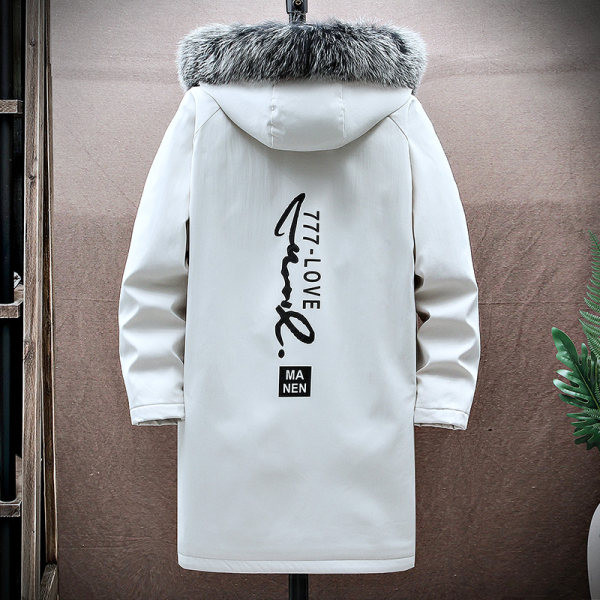 Geaca de iarna pentru barbati model nou cu gluga si captuseala calda