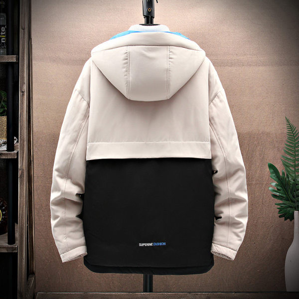 Geaca de toamna iarna din bumbac pentru barbati cu buzunare mari