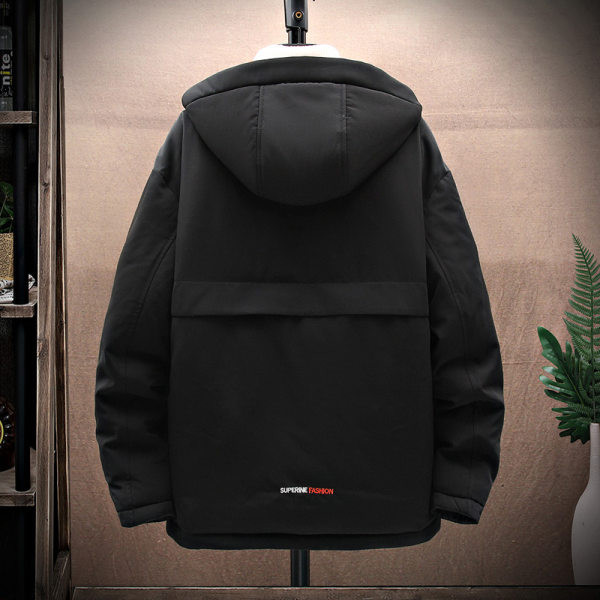 Geaca de toamna iarna din bumbac pentru barbati cu buzunare mari