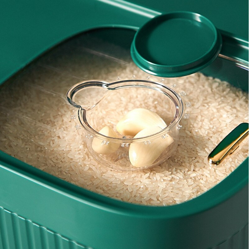 Namų laikymo virtuvės konteineris 20 kg kibiras Nano vabzdžiams atsparus drėgmei atsparus ryžių dėžutė grūdams sandariai uždarytas stiklainis naminių šunų maisto parduotuvės dėžutė