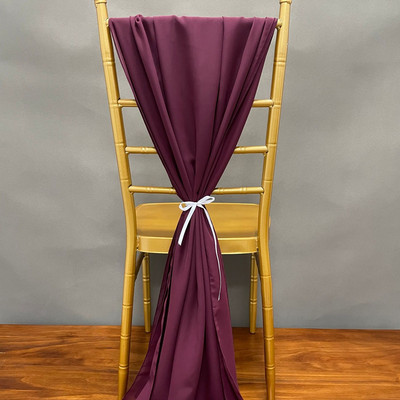 D001A Priehľadný šifón Lacný Elegantný Plážový Svadobný Ružový Terakotový Námornícky Modrý Šifónový Šerpa na Stoličku 3 ks/balenie Na Dekoráciu