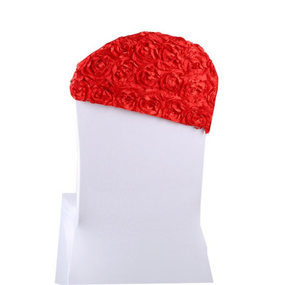 10 kom/lot 3D Rose Elastična Spandex Mašna za Stolicu Rastezljivi Pojas za Stolicu Traka za banket Hotelska svadba