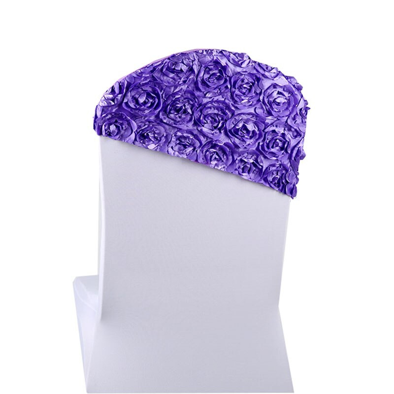 10 kom/lot 3D Rose Elastična Spandex Mašna za Stolicu Rastezljivi Pojas za Stolicu Traka za banket Hotelska svadba