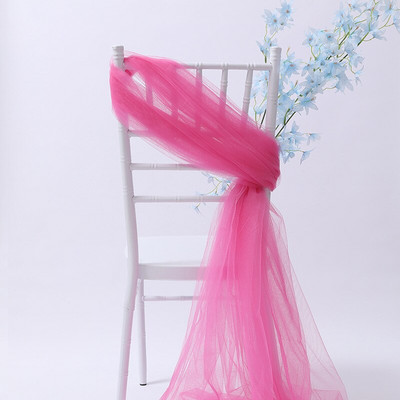 SH120B Pagal užsakymą pagaminta 10 vnt./stal. balta rožinė karališka mėlyna violetinė tamsiai žalia bordo dramblio kaulo elegantiška puošni vestuvių tiulio kėdės varčia