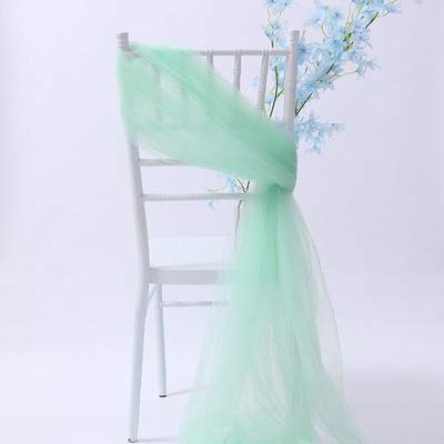 SH120B Pagal užsakymą pagaminta 10 vnt./stal. balta rožinė karališka mėlyna violetinė tamsiai žalia bordo dramblio kaulo elegantiška puošni vestuvių tiulio kėdės varčia