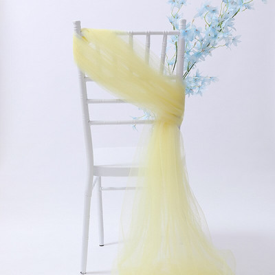 SH120B Pagal užsakymą pagaminta 10 vnt./stal. balta rožinė karališka mėlyna violetinė tamsiai žalia bordo dramblio kaulo elegantiška puošni vestuvių tiulio kėdės varčia