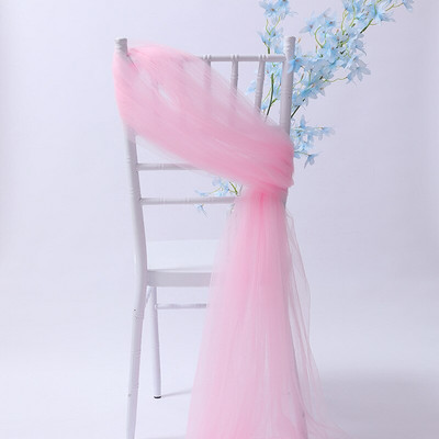 SH120B Pagal užsakymą pagaminta 10 vnt./stal. balta rožinė karališka mėlyna violetinė tamsiai žalia bordo dramblio kaulo elegantiška puošni vestuvių tiulio kėdės varčia