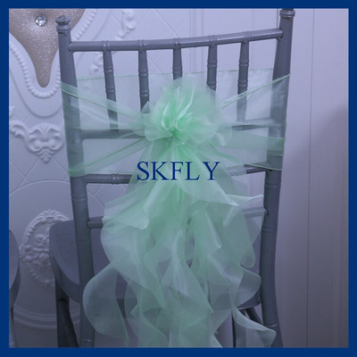 CH098M SKFLY frumoase 10 buc/lot, elegante, fantezie, salcie creț, verde mentă, canapea de scaun verde deschis