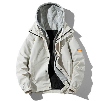 Muška jakna s kapuljačom i vezicama