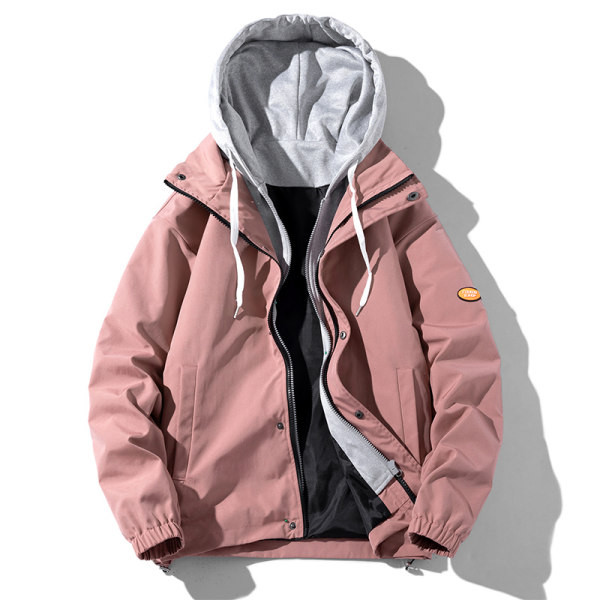 Muška jakna s kapuljačom i vezicama