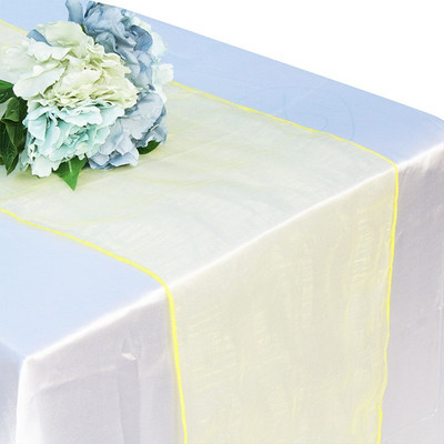 Priehľadný organzový uterák na stôl 50 ks 30x275CM bytová dekorácia, mašle na stoličky, ozdoby na stôl na párty, bankety, svadobné dekorácie
