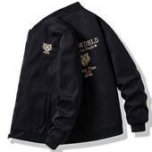 Geaca de toamna pentru barbati cu broderie pe spate