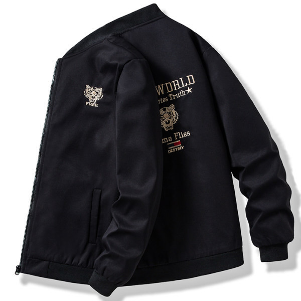 Geaca de toamna pentru barbati cu broderie pe spate