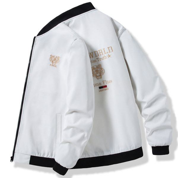 Geaca de toamna pentru barbati cu broderie pe spate