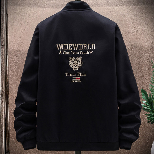 Geaca de toamna pentru barbati cu broderie pe spate