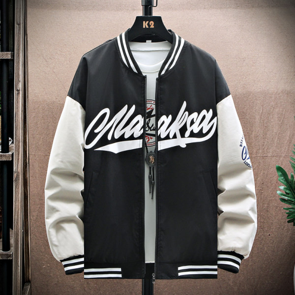 Mitmevärvilise kirjaga vabaaja meeste jope