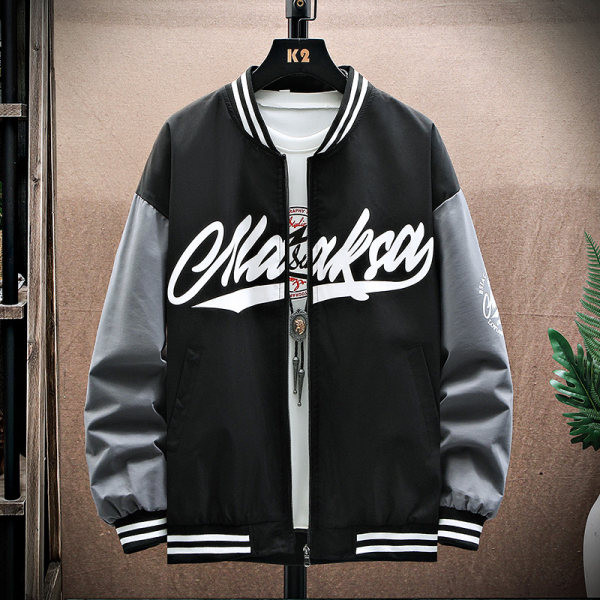 Mitmevärvilise kirjaga vabaaja meeste jope