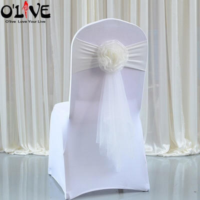 Cvjetovi od organze Vjenčane stolice Čvorovi Mašne Likra Pojas za stolice Vezivanje Ukrasi za vjenčane stolice Pojas Navlaka za bankete Mjesto održavanja Hotel