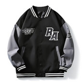 Vyriška sportinė striukė su išsiuvinėta užrašų kišene ir sagomis