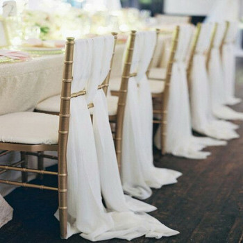 1 τμχ 70x300cm Φύλλα καρέκλας Chiavari σιφόν για δεξίωση δεξίωσης γαμήλιας δεξίωσης Σεζέ Mariage Τραπέζι Βόρειας Ευρώπης