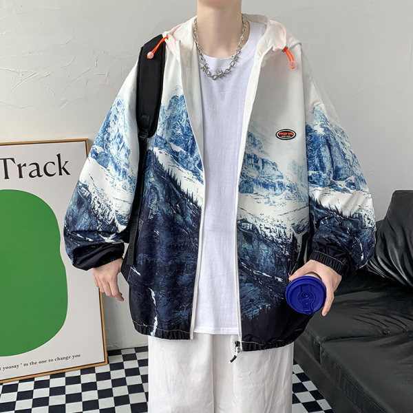 Ležerna muška jakna preljeva boja