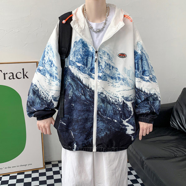 Ležerna muška jakna preljeva boja