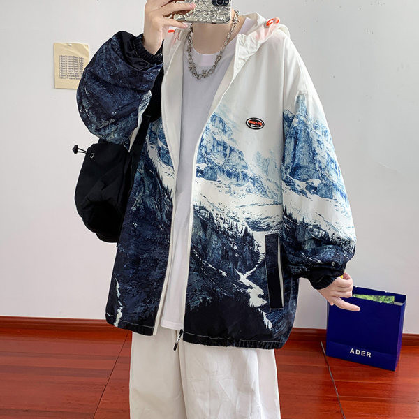 Ležerna muška jakna preljeva boja