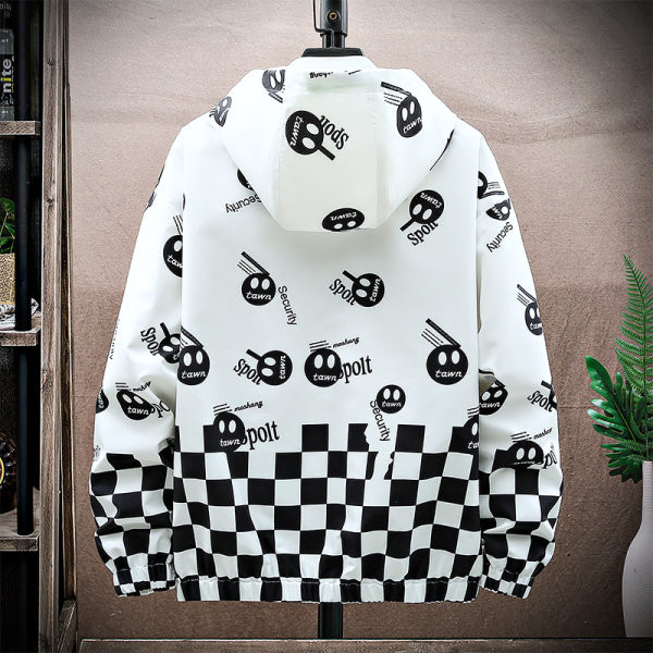 Muška proljetno-jesenska jakna s kapuljačom i patentnim zatvaračem