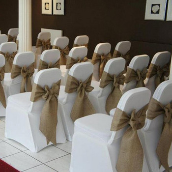 5 τμχ Διακοσμητικές καρέκλες Κορδέλα Φορητή Ανθεκτική στη φθορά γραμμή απομίμησης Anti Fade DIY Κορδέλα Γάμου Κόμπος Διακόσμηση Καρέκλες Κορδέλα
