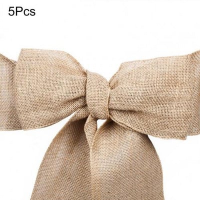 5 vnt. dekoratyvinių kėdžių juostelė Nešiojama, dilimui atspari imitacinė linija, „pasidaryk pats“ vestuvinių mazgų juostelė dekoro kėdžių juostelė