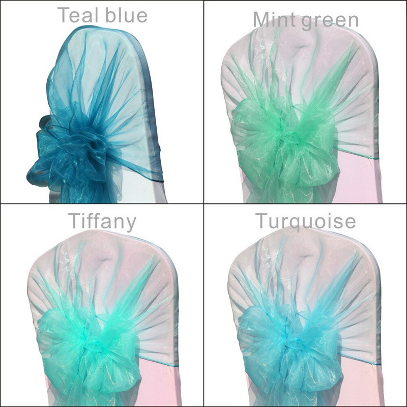 10 vnt 26x108" organizacinio audinio kėdžių gaubtai kėdžių dangteliai surišami atlošų užvalkalai, skirti "pasidaryk pats" vestuvių renginiams ir vakarėliams ir banketams dekoruoti