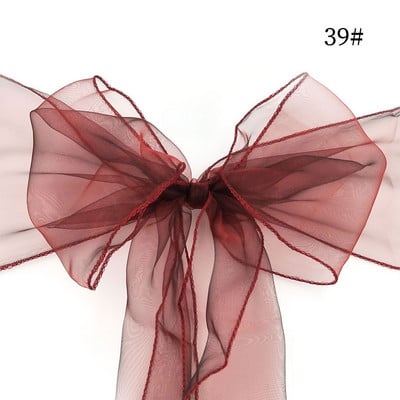 25 ks/lot Romantické klasické stoličky Sashes Módne hodvábne stoličky Band Spandex stoličky Rodinná záhrada Svadobná stolička Párty dekorácia