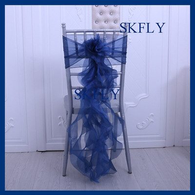 SH098A, multe culori, decoratiuni de nunta, elegant, personalizat, albastru baby, organza cret, salcie, canapea pentru scaun cu ac