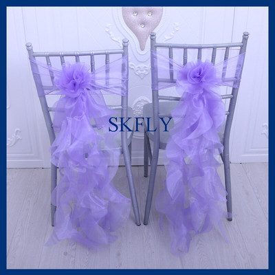 SH098A, multe culori, decoratiuni de nunta, elegant, personalizat, albastru baby, organza cret, salcie, canapea pentru scaun cu ac