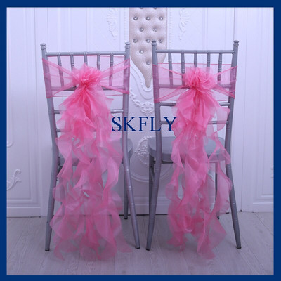 SH098A, multe culori, decoratiuni de nunta, elegant, personalizat, albastru baby, organza cret, salcie, canapea pentru scaun cu ac