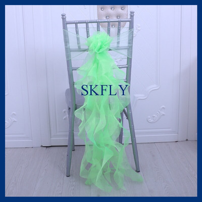 SH098A, multe culori, decoratiuni de nunta, elegant, personalizat, albastru baby, organza cret, salcie, canapea pentru scaun cu ac