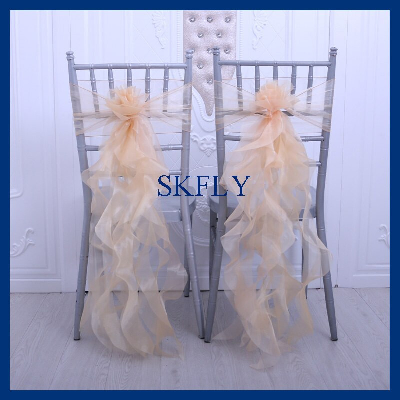 SH098A, multe culori, decoratiuni de nunta, elegant, personalizat, albastru baby, organza cret, salcie, canapea pentru scaun cu ac