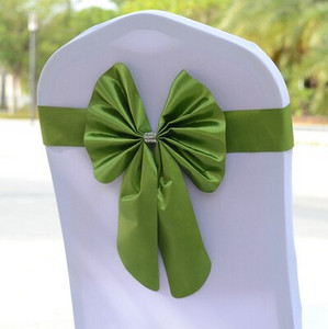 25 loturi PU Lycra Bandă pentru scaune Spandex Sash Tie Bow Fit Husa pentru scaun pentru decorare de nuntă, eveniment, petrecere