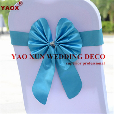 25 loturi PU Lycra Bandă pentru scaune Spandex Sash Tie Bow Fit Husa pentru scaun pentru decorare de nuntă, eveniment, petrecere