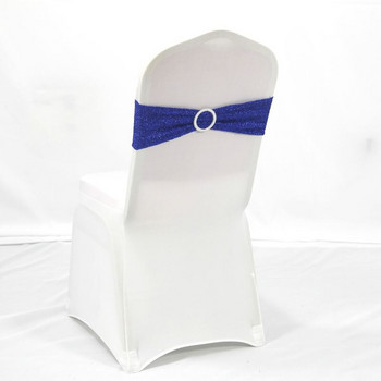 Нов дизайн, 10 бр. Блестяща лента за стол с пайети, лъскава панделка, подходяща за калъфка за стол за сватбен банкет, украса на събитие