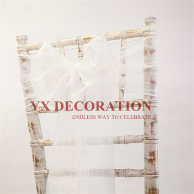 25buc Organza Scaun Cravata Fundita Pentru Decorarea Scaunului Chiavari Banchet Eveniment Nunta