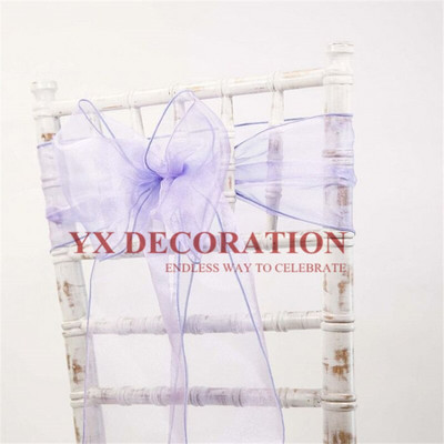 25buc Organza Scaun Cravata Fundita Pentru Decorarea Scaunului Chiavari Banchet Eveniment Nunta