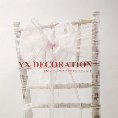 25buc Organza Scaun Cravata Fundita Pentru Decorarea Scaunului Chiavari Banchet Eveniment Nunta
