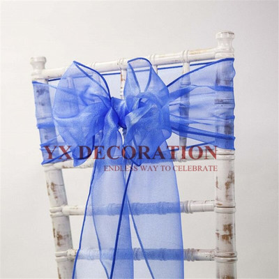 25buc Organza Scaun Cravata Fundita Pentru Decorarea Scaunului Chiavari Banchet Eveniment Nunta