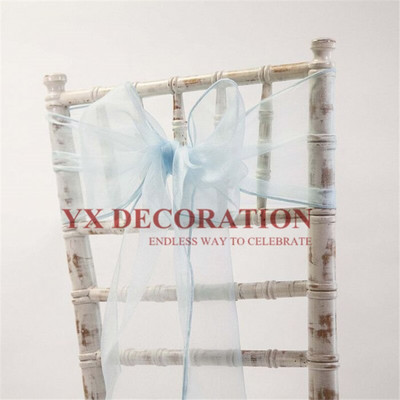 25buc Organza Scaun Cravata Fundita Pentru Decorarea Scaunului Chiavari Banchet Eveniment Nunta