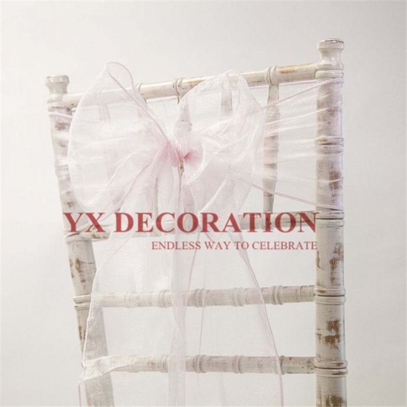 25buc Organza Scaun Cravata Fundita Pentru Decorarea Scaunului Chiavari Banchet Eveniment Nunta