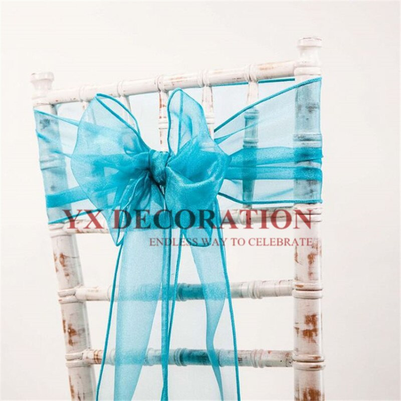 25buc Organza Scaun Cravata Fundita Pentru Decorarea Scaunului Chiavari Banchet Eveniment Nunta