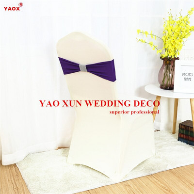 Hálócsat Lycra Band spandex szék pántos nyakkendő masni spandex székhuzat díszítéshez