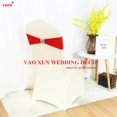 Hálócsat Lycra Band spandex szék pántos nyakkendő masni spandex székhuzat díszítéshez